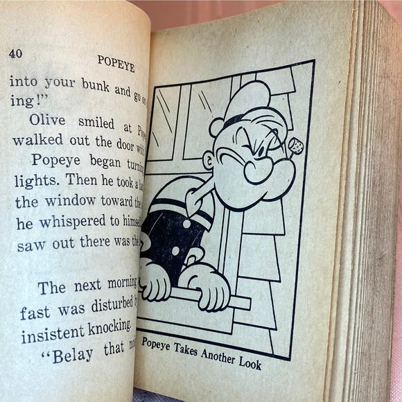 Vintage 1967 Big Little Books POPEYE; Ghost Ship to Treasure Island GUC - Picture 14 of 15